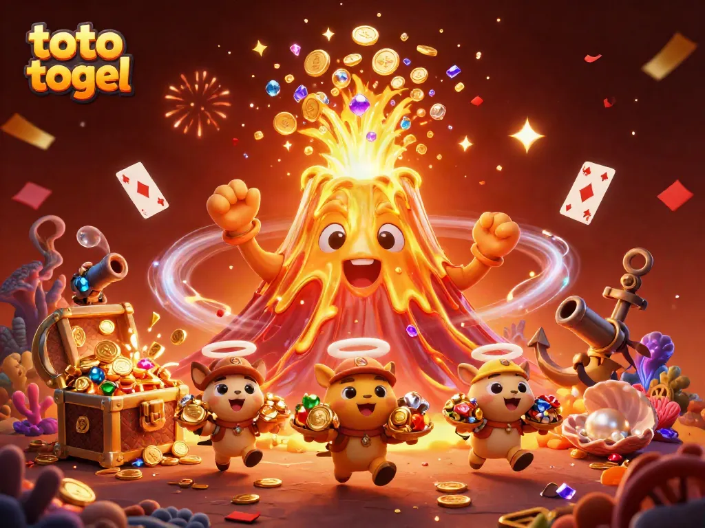 Experience thrilling wins at toto togel with a lively eruption of coins and treasures.