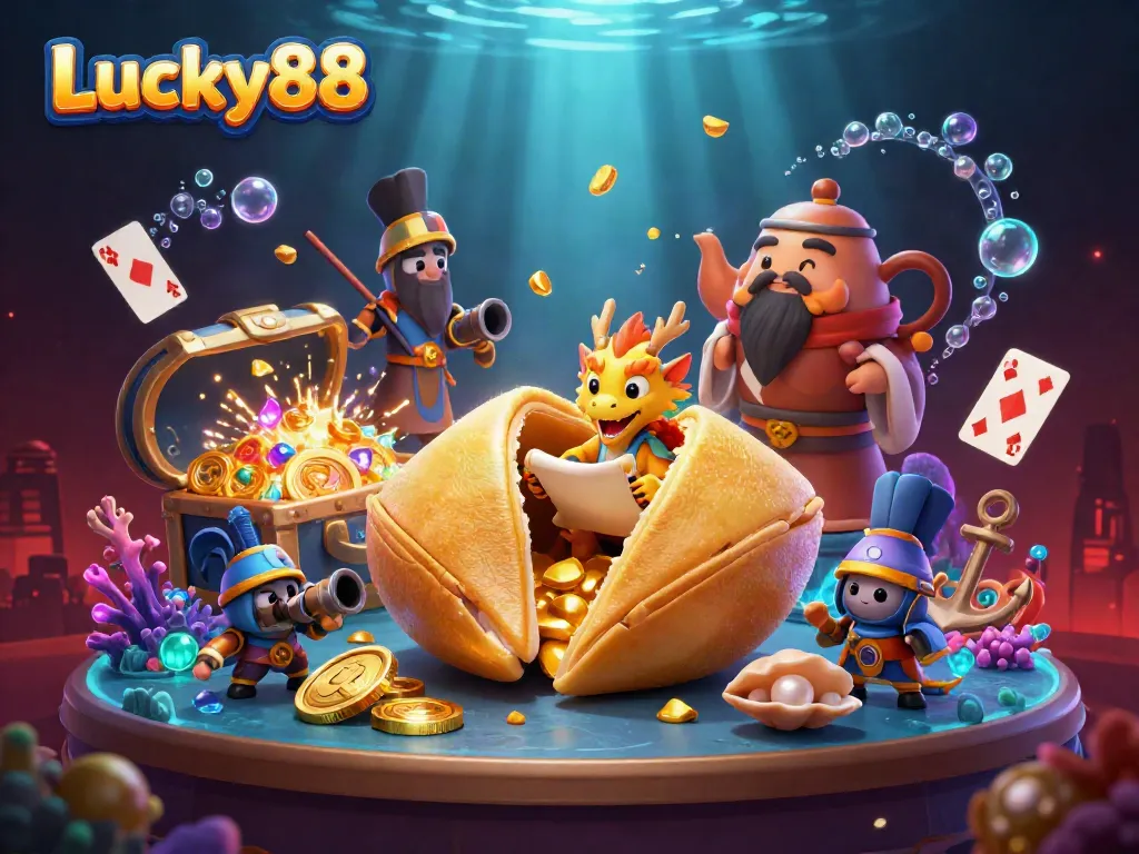 Experience Lucky88 with dynamic gameplay featuring golden treasures and wise characters in a vibrant casino adventure.