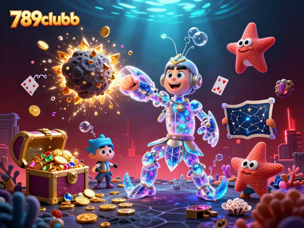 Win big with 789clubb in this vibrant 3D digital casino adventure scene
