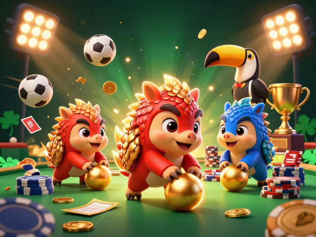 uu88 đăng nhập with animated pangolins, poker chips, and vibrant casino elements in a dynamic scene.