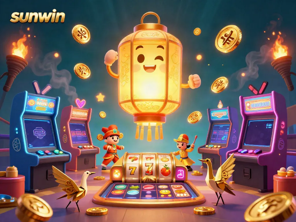 Experience exciting gameplay at sunwin with vibrant golden themes and captivating casino elements.