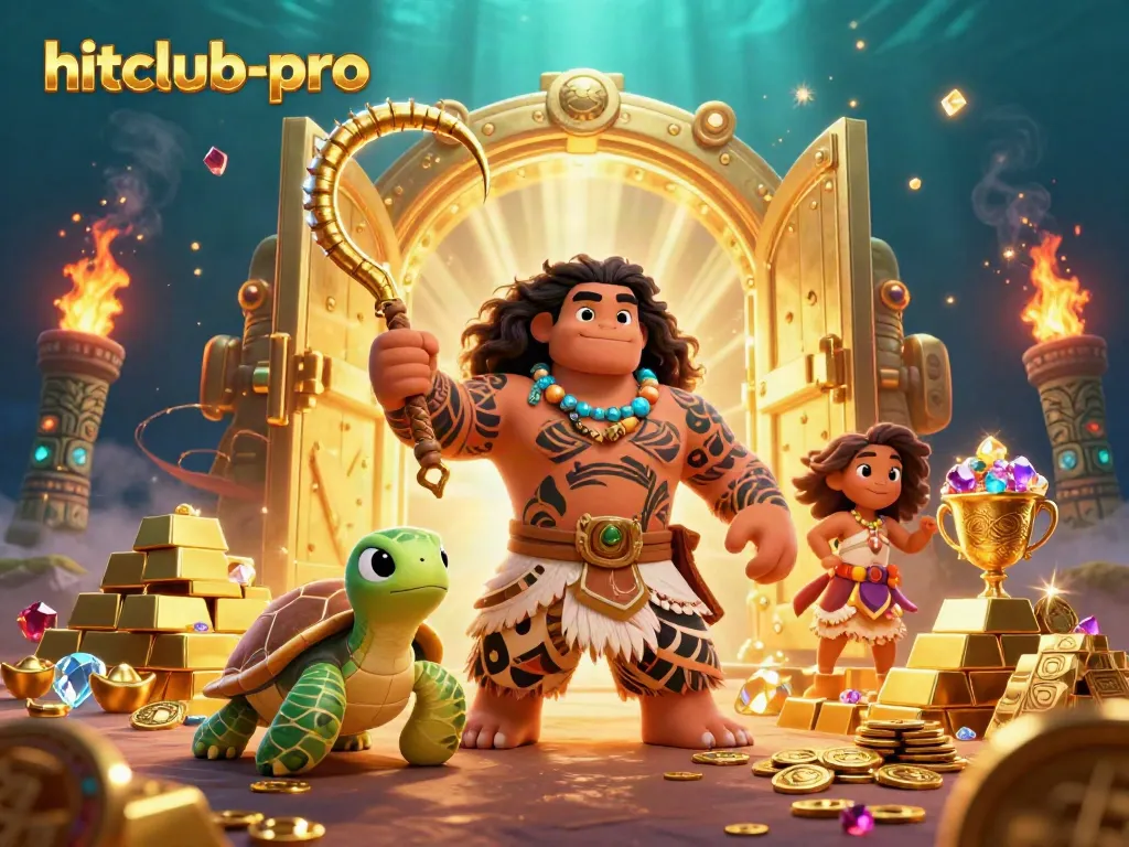 Join the hitclub-pro adventure with a Maui-style demigod and treasures in a vibrant casino world.