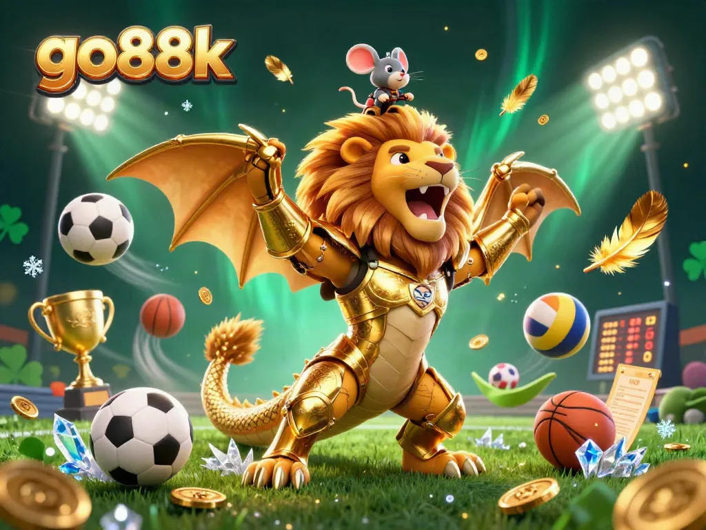 Experience the thrill of go88k with a chimeric creature and dynamic sports elements
