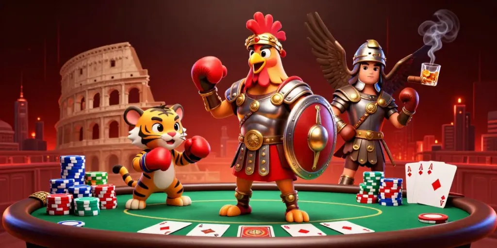 Experience excitement with situs togel, featuring vibrant casino elements and engaging characters.