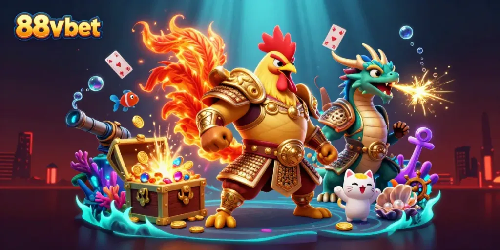 Experience top-notch gaming action in 88v bet with warrior characters and rich treasures